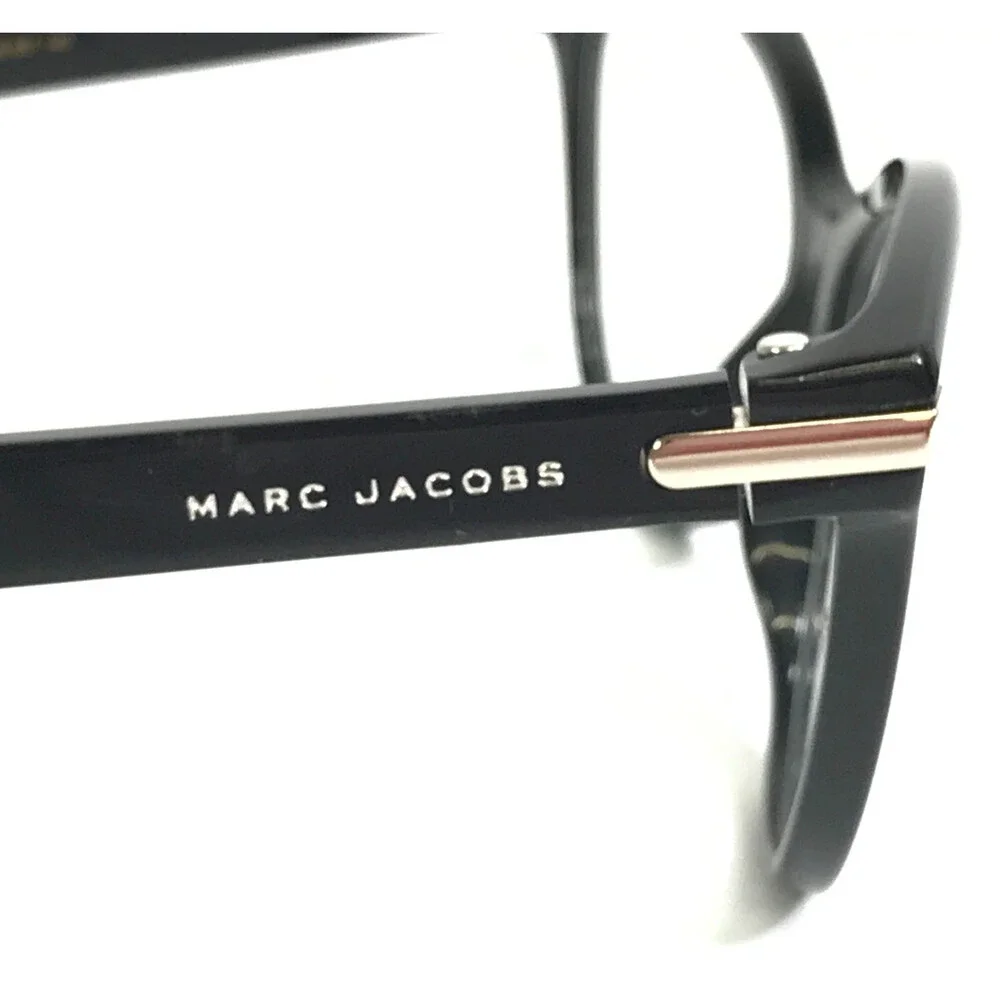 Marc Jacobs Eyeglasses Frames 188 807 Shiny Black Butterfly Full Rim 54-16-145